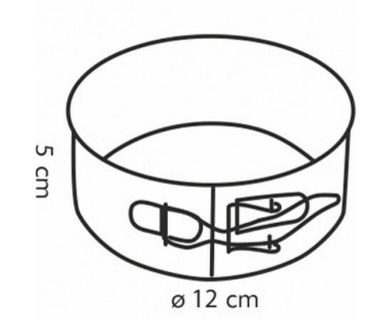 Форма для торта роз'ємна DELICIA ¤ 12 см TESCOMA (623246), зображення 3