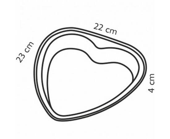 Форма серця DELICIA 23 см TESCOMA (623160), зображення 2
