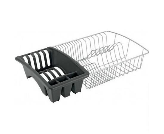 Сушарка для посуду з лотком для столових приладів AQUATEX METALTEX (325025), зображення 2