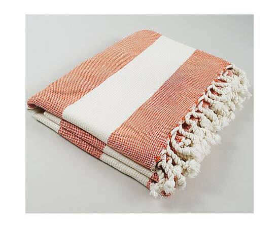Плед-накидка Barine Deck Throw Orange 135x160 (2000022171496), Цвет: оранжевый, Размер: 135x160, изображение 2