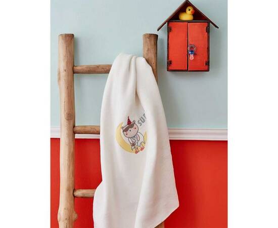 Дитячий плед в ліжечко Karaca Home Dreamer Beyaz 100x120 (2000022180757), зображення 2