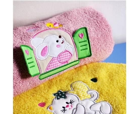 Рушник Home Line ЗАЙЧИК 50х90 рожевий (пл 350) AZ (138108), Колір: рожевий, Розмір: 50x90, зображення 2