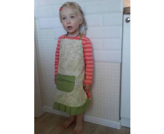 Фартук 3/7лет Vintage Green детский Прованс (010648), изображение 2