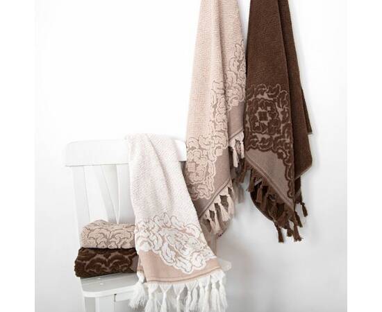 Полотенце Irya Jakarli Calisto kahve кофе 90x150 (2000022184441), Цвет: коричневый, Размер: 90x150, изображение 3