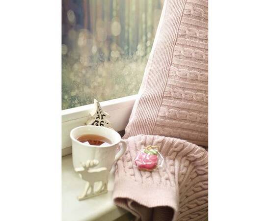 Плед 140х180 SOFT Коси Пудра (150) Прованс (011687), Основний колір: рожевий, Розмір: 140x180, зображення 3