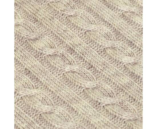 Плед 90х130 SOFT Косы Лате (076) Прованс (011689), Цвет: бежевый, Размер: 90x130, изображение 2