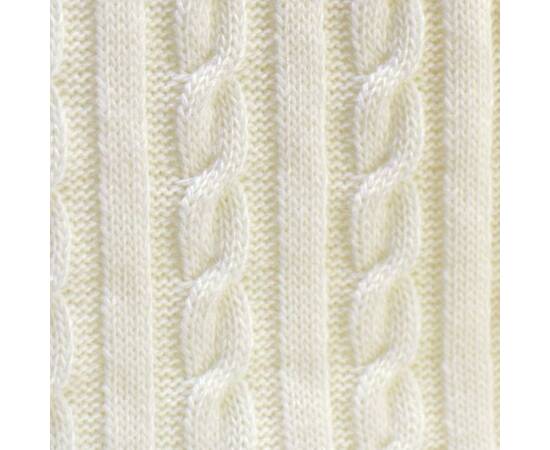 Плед 90х130 SOFT Коси молочні (008) Прованс (011684), Основний колір: білий, Розмір: 90x130, зображення 2