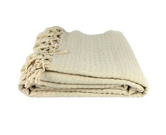 Покрывало-плед IzziHome Checkers бежевое 220х240 (543837)