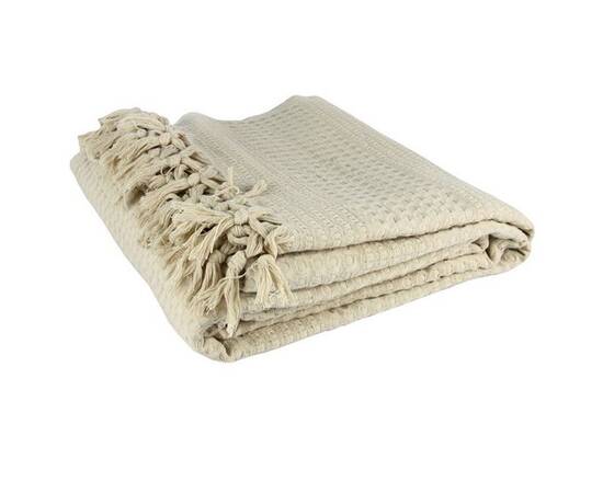 Покрывало-плед IzziHome Checkers бежевое 220х240 (543837)