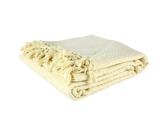 Покрывало-плед IzziHome Checkers крем 220х240 (543851)