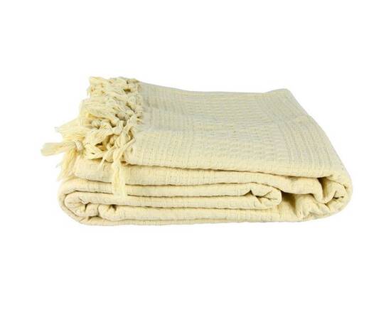 Покрывало-плед IzziHome Checkers крем 220х240 (543851)