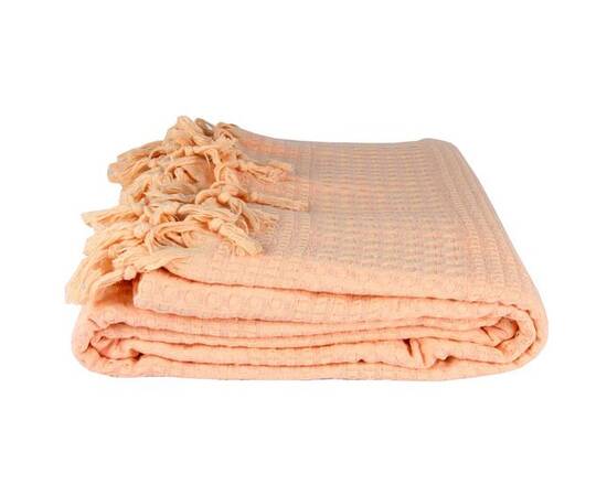 Покрывало-плед IzziHome Checkers персик 220х240 (543875)