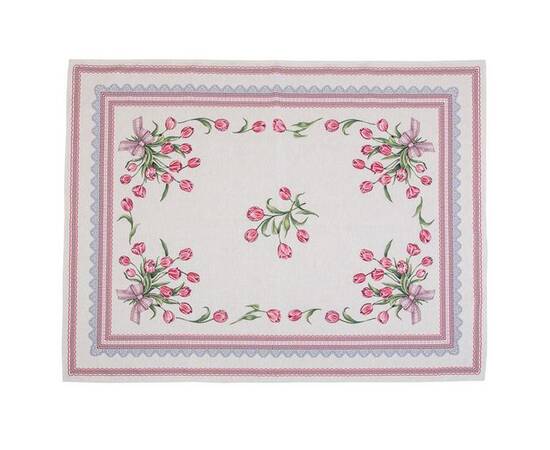 Скатертина гобеленова 137х180 (SK0073-180) LiMaSo, Тип: скатертини, Основний колір: рожевий, Форма скатертини: прямокутна, Розмір: 137x180, зображення 2
