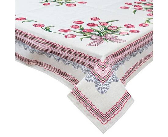 Скатертина гобеленова 137х180 (SK0073-180) LiMaSo, Тип: скатертини, Основний колір: рожевий, Форма скатертини: прямокутна, Розмір: 137x180, зображення 3