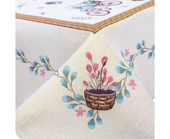 Скатертина гобеленова 97х100 (RUNNER650-100) LiMaSo, Тип: скатертини, Основний колір: блакитний, Форма скатертини: квадратна, Розмір: 97x100, зображення 3