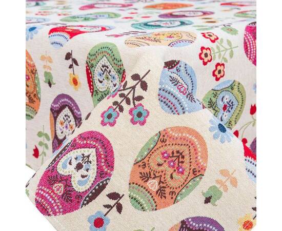 Скатертина гобеленова O180 (EDEN126-180D) LiMaSo, Тип: скатерти, Цвет: красный, Форма скатерти: круглая, Размер: Ø180, изображение 2