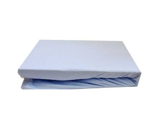 Простирадло на резинці трикотажне 160х200+25 блакитне LightHouse (46555), Колір: блакитний, Тип: простирадла на гумці, Розмір: 160x200x25, зображення 2