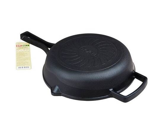 Сковорода чугунная с литой ручкой 260х60 мм Monolith Brizoll (M2660P), Цвет: черный, Тип: сковорода, Форма: круглая, Диаметр (см): 26, изображение 2