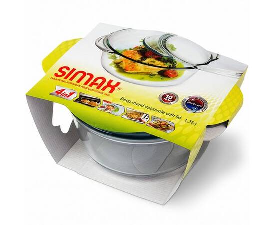 Кастрюля 1,75 л кругла Simax (s6686/6696), Тип: кастрюля, Объем: 1,75 л, Цвет: прозрачный, изображение 2
