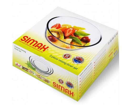 Набор 3 предмета (миски 0,5л, 1,3л, 2,5л) Simax (s328), изображение 4