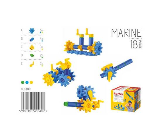Набор для творческого конструирования KORBO "Marine", 18 деталей (R.1409)