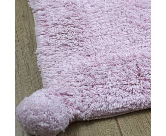 Коврик Irya New Stria pembe розовый 70x110 (svt-2000022226097), Цвет: розовый, Размер: 70x110, изображение 2