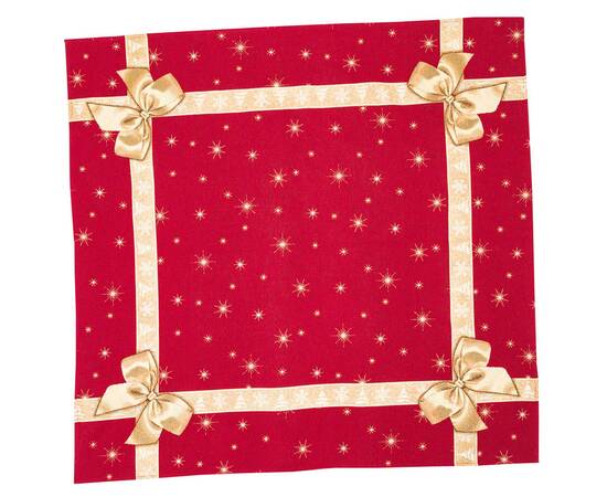 Скатертина гобеленова Подарункова 97х100 LiMaSo (RUNNER671-100 (золотий люрекс))