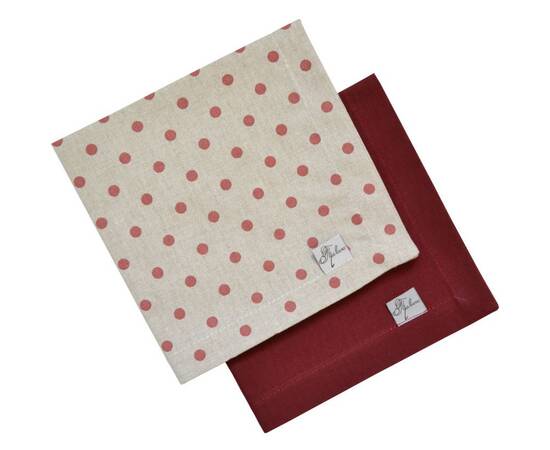 Салфетка 40х40 Глорія Горох Прованс (014559), Тип: салфетки, Цвет: розовый, Форма скатерти: квадратная, Размер: 40x40, изображение 2