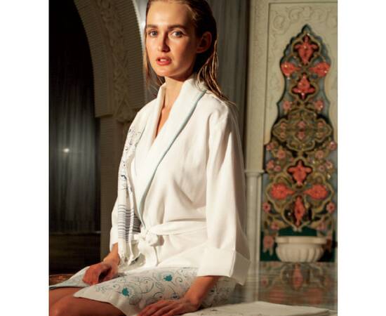 Халат Buldans Mara Gul Kurusu розовый S/M (6941), Цвет: розовый, Размер: S/M, изображение 2