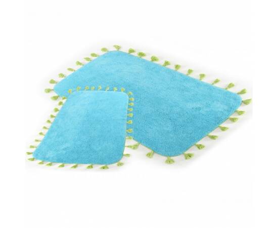 Коврик Irya Joy mavi голубой 70x110 (svt-2000022226707), Цвет: голубой, Размер: 75x110, изображение 2