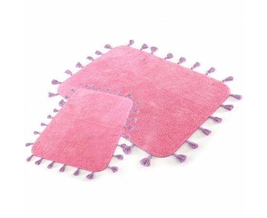 Коврик Irya Joy pembe розовый 70x110 (svt-2000022226714), Цвет: розовый, Размер: 75x110, изображение 2