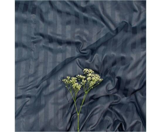 Постільна білизна 67 сатин-страйп 143х210 (50x70) Вілюта, Розмір: полуторний 145х210, Основний колір: чорний, зображення 2