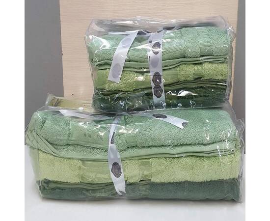 Полотенца бамбуковые 70x140 3шт Aynali Agac Bamboo Zeron (16110), Цвет: зеленый, Размер: 70x140, изображение 2