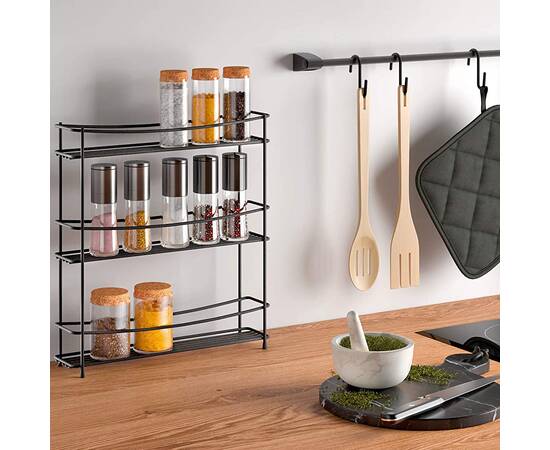 Полка кухонная 3-х секционная KUMINO-3 LAVA METALTEX (360853)