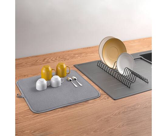 Сушилка для посуды с ковриком DRY-TEX LAVA METALTEX (321680)