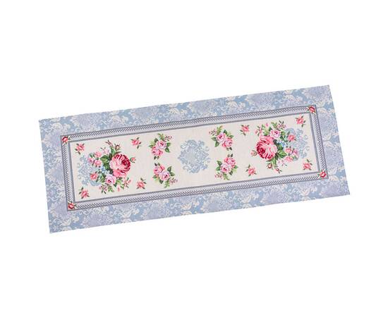 Наперон гобеленовий "Класика на полотні" 37х100 (RUNNER386GR-37) LiMaSo, Тип: доріжки (раннери), Основний колір: блакитний, Форма скатертини: прямокутна, Розмір: 37x100, зображення 2