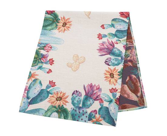 Наперон гобеленовий 37х100 (RUNNER562-37) LiMaSo, Тип: доріжки (раннери), Основний колір: зелений, Форма скатертини: прямокутна, Розмір: 37x100, зображення 2