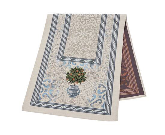 Наперон гобеленовий 37х100 (RUNNER864-37) LiMaSo, Тип: дорожки (раннеры), Цвет: синий, Форма скатерти: прямоугольная, Размер: 37x100, изображение 2