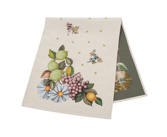 Наперон гобеленовий 37х100 (RUNNER LIMA020-37) LiMaSo, Тип: дорожки (раннеры), Цвет: зеленый, Форма скатерти: прямоугольная, Размер: 37x100, изображение 2