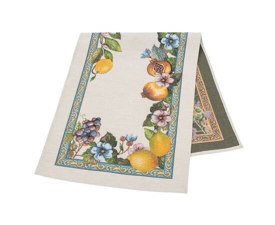 Наперон гобеленовий 45х140 (RUNNER LIMA022-45) LiMaSo, Тип: доріжки (раннери), Основний колір: жовтий, Форма скатертини: прямокутна, Розмір: 45x140, зображення 2