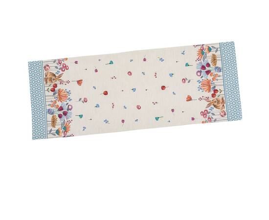 Наперон гобеленовий 45х140 (RUNNER651-45) LiMaSo, Тип: доріжки (раннери), Основний колір: блакитний, Форма скатертини: прямокутна, Розмір: 45x140, зображення 2