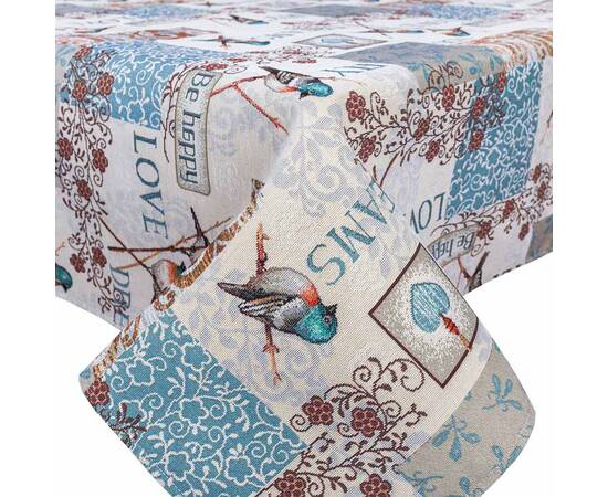 Скатертина гобеленова O180 (EDEN468-180D) LiMaSo, Тип: скатерти, Цвет: коричневый, Форма скатерти: круглая, Размер: Ø180, изображение 2