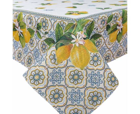 Скатертина гобеленова 137х137 (LIMA009-137) LiMaSo, Тип: скатерти, Цвет: желтый, Форма скатерти: квадратная, Размер: 137x137, изображение 2