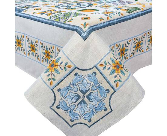 Скатертина гобеленова 137х137 (RUNNER LIMA011-137) LiMaSo, Тип: скатерти, Цвет: желтый, Форма скатерти: квадратная, Размер: 137x137, изображение 2