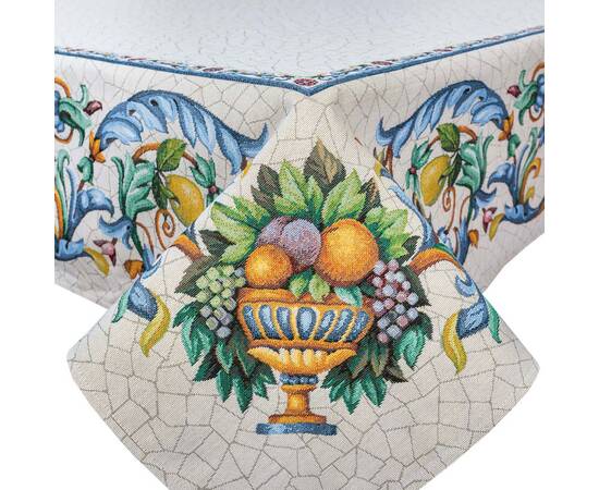 Скатертина гобеленова 137х180 (RUNNER LIMA021-180) LiMaSo, Тип: скатерти, Цвет: голубой, Форма скатерти: прямоугольная, Размер: 137x180, изображение 2