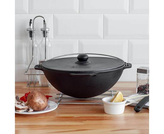 Казан азиатский чугунный с крышкой 8 л BRIZOLL (KA08-1)