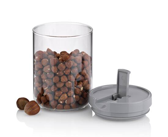 Емкость для хранения сыпучих KELA Arik серая 0,6 л, 10,5х11 см (12107)