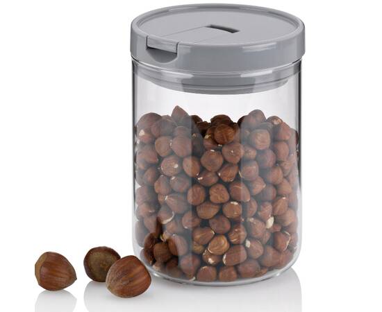 Емкость для хранения сыпучих KELA Arik серая 0,6 л, 10,5х11 см (12107)