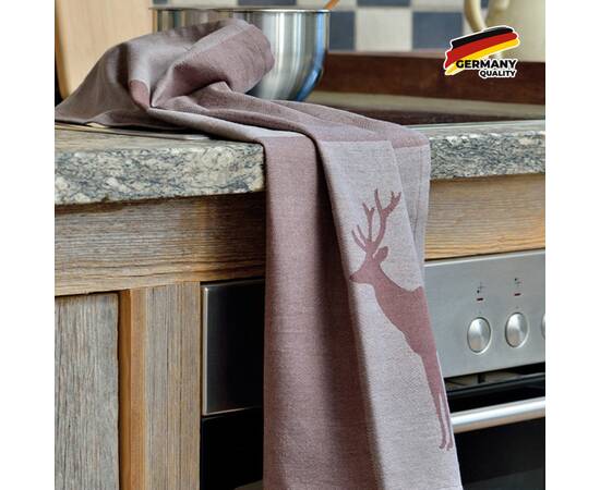 Кухонное полотенце KELA Henrik Hirsch темно-серое 50х70 (12295)