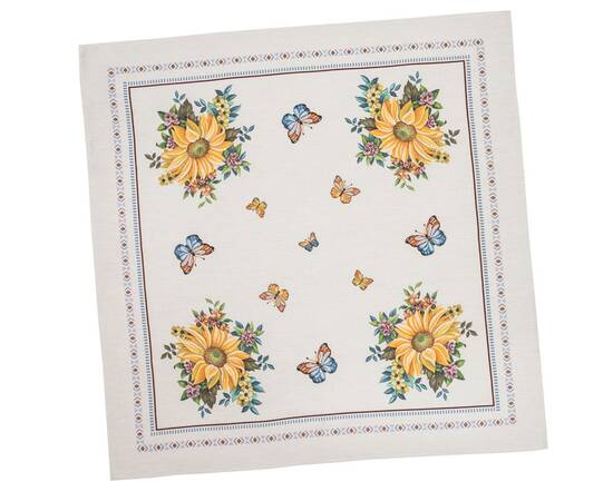 Скатертина гобеленова 97х100 (LIMA013-100) LiMaSo, Тип: скатерти, Цвет: желтый, Форма скатерти: квадратная, Размер: 97x100, изображение 3